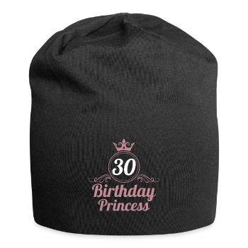 30. Geburtstag 30 Jahre 30er Birthday Princess - Jersey-Beanie - Schwarz - Vorne
