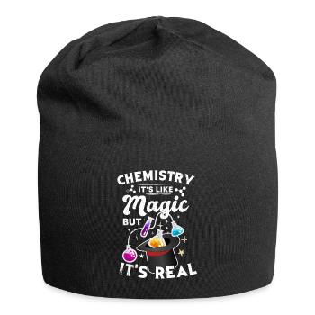 Chemie Tshirt Neutron Atom Molekül Lehrer Alchemie - Jersey-Beanie - Schwarz - Vorne
