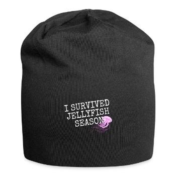 Qualle I Survived Jellyfish Season Quasson Océan - Bonnet en jersey - noir - Devant