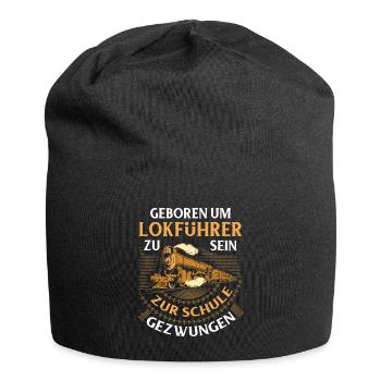 Eisenbahn - Jersey-Beanie - Schwarz - Vorne