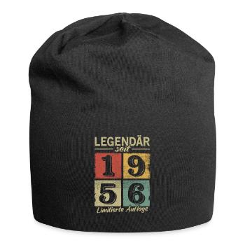 Legendär seit 1956 - Geburtsjahr 1956 vintage - Jersey-Beanie - Schwarz - Vorne