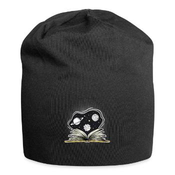 Space Weltraum - Jersey-Beanie - Schwarz - Vorne