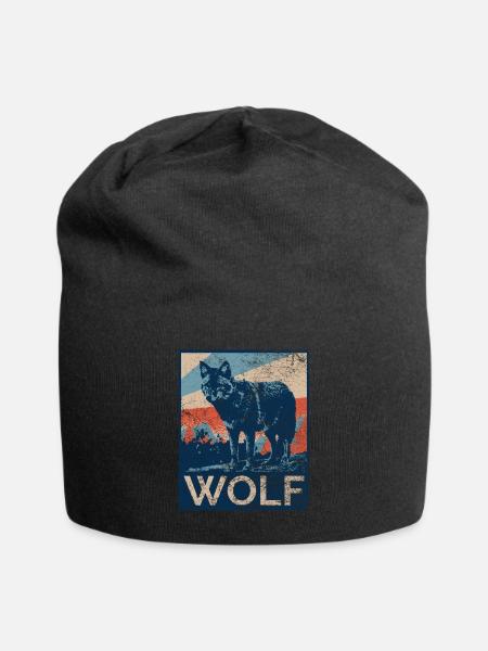 Loup loup - Bonnet en jersey - noir