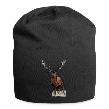 Hunting Deer Hunting Hunting Motif - Jersey Beanie - black - Front