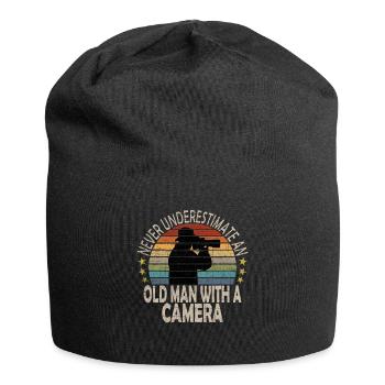 Photographer Photography Camera Photography Gift - Jersey Beanie - black - Front