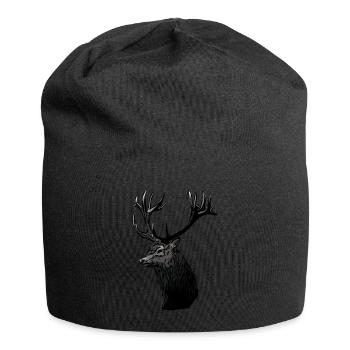 Hunting Deer Hunting Motif - Jersey Beanie - black - Front