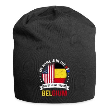 Belgian American Flag Belgian Roots USA Citizen - Jersey Beanie - black - Front