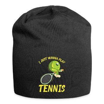 Drôle de tennis sort balle de tennis enfants - Bonnet en jersey - noir - Devant