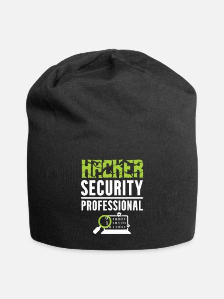 Hacker Security Professional - Bonnet en jersey - noir
