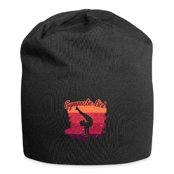 Gymnaste gymnaste gymnastique gymnastique - Bonnet en jersey - noir - Devant
