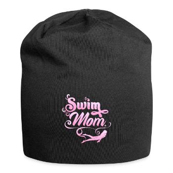 Swim Mom Schwimmer Schwimmen Mutter - Jersey-Beanie - Schwarz - Vorne