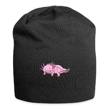 Axolotl Larve Kuffig Aquarium Molch Lurch Geschenk - Jersey-Beanie - Schwarz - Vorne