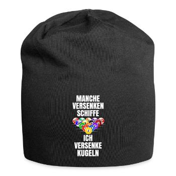 Billard - Jersey-Beanie - Schwarz - Vorne