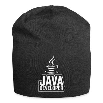 Java Developer Coffee Kaffee - Jersey-Beanie - Anthrazit - Vorne