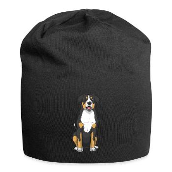Entlebucher Sennenhund Hund - Bonnet en jersey - noir - Devant