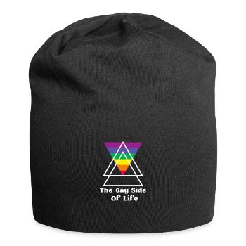 The Gay Side Of Life Lustiger LGBTQ Regenbogen - Jersey-Beanie - Schwarz - Vorne