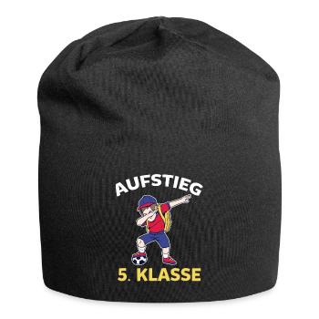 Aufstieg 5. Klasse Grundschule Schulkind Schüler F - Jersey-Beanie - Schwarz - Vorne