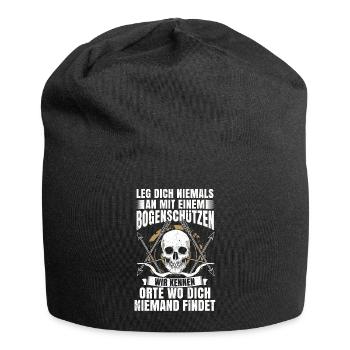 Bogenschießen - Jersey-Beanie - Schwarz - Vorne