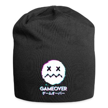 Technomusik Techno Party Festival Acid Face - Jersey-Beanie - Schwarz - Vorne