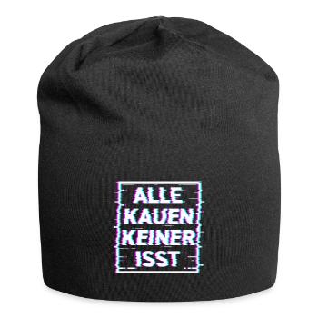 Lustiges Drogen MDMA Extasy Motiv Techno Festival - Jersey-Beanie - Schwarz - Vorne