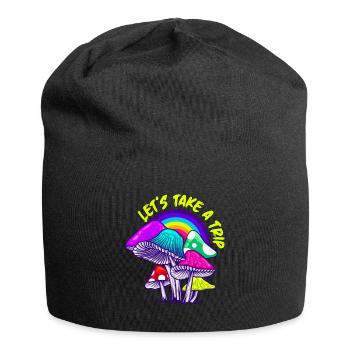 LSD Lets take a trip Party Droge Techno - Jersey-Beanie - Schwarz - Vorne