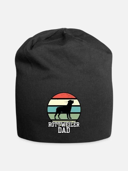 Rottweiler Dad I Retro Rottweiler Dad - Jersey-Beanie - Schwarz