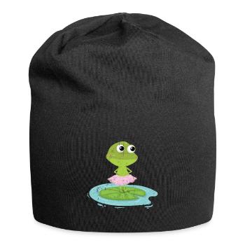 Frog Toad Amphibians Tree Frog Nature Pond - Jersey Beanie - black - Front