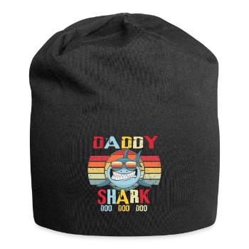DADDY SHARK doo dooooooo - Jersey Beanie - black - Front