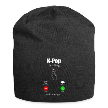 K-Pop - Bonnet en jersey - charbon - Devant
