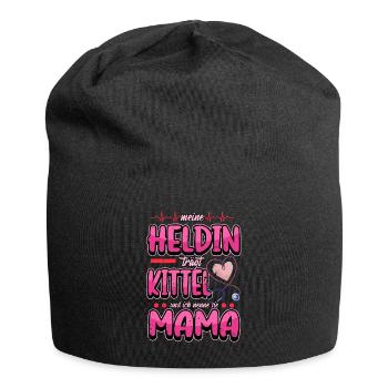 Ärztin Allgemeinmedizinerin Mom Smock - Jersey-Beanie - Schwarz - Vorne