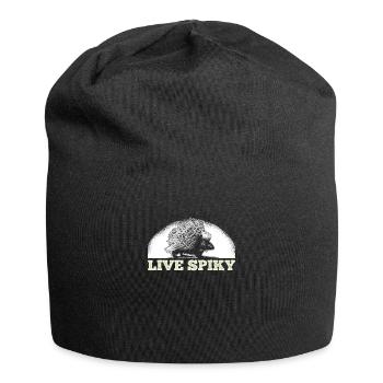 Prickly porcupine rodent - Jersey Beanie - black - Front