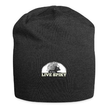 Prickly porcupine rodent - Jersey Beanie - charcoal grey - Front