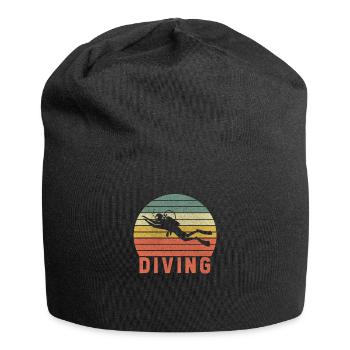 Scuba Diving plongeur pavillon de plongée - Bonnet en jersey - noir - Devant