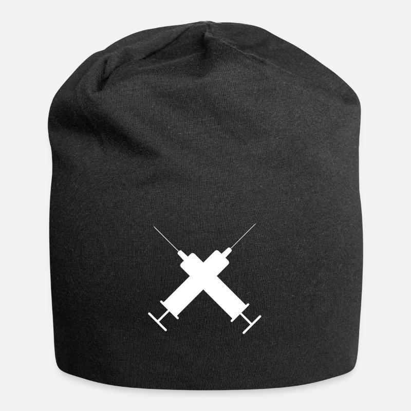 Spritze - Jersey-Beanie - Schwarz
