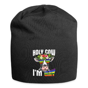 Cow Gay Homo LGBT Farmer Gay - Jersey Beanie - black - Front