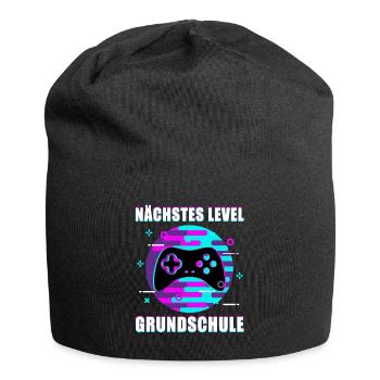 Gamer Zocker Einschulung Schulbeginn Schulkind - Jersey-Beanie - Schwarz - Vorne