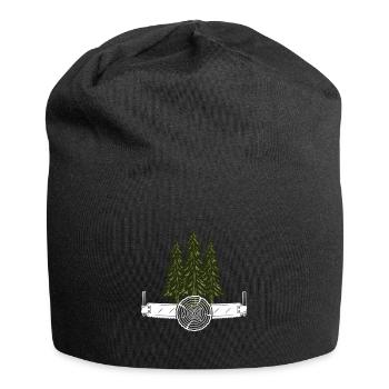 Chainsaw Axe Forester Lumberjack Saw Chain - Jersey Beanie - black - Front