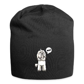 Sturer Coton de Tuléar Chiens - Bonnet en jersey - noir - Devant