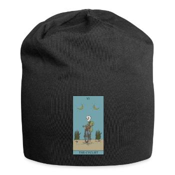 Fahrrad Radfahrer Tarot Karte Schutzsymbol - Jersey-Beanie - Schwarz - Vorne