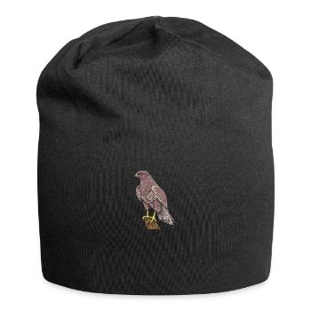 Buzzard I Bird of Prey Buzzard Motif for - Jersey Beanie - black - Front