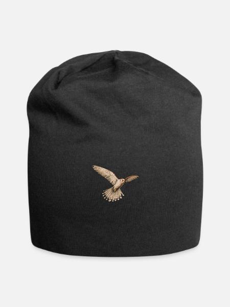 Fauconnier de la tour I de l’oiseau de proie chasse au croquant motif pour fauconnier - Bonnet en jersey - noir