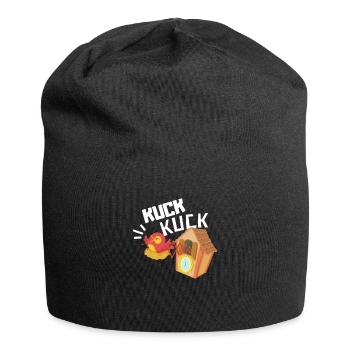 Cuck Cuck Black Forest Clock Funny Swabian Motif - Jersey Beanie - black - Front