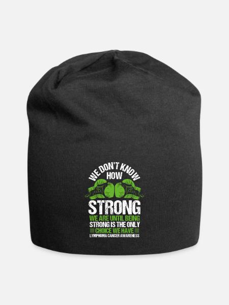 Lymphoma Cancer Awareness no Choice Green Ribbon - Jersey-Beanie - Schwarz