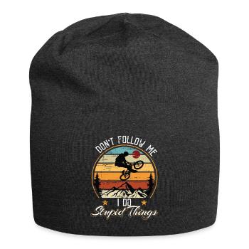 Dont follow me i do stupid things - Bonnet en jersey - charbon - Devant