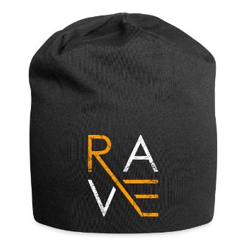 Rave Geschenk Techno Musik Techno Party - Jersey-Beanie - Schwarz - Vorne