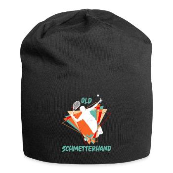 Old Schmetterhand lustiger Tennis Spruch Kunst - Jersey-Beanie - Schwarz - Vorne