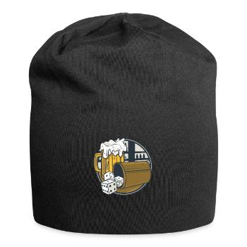 Schocken Würfelspiel Trinkspiel Kneipe - Jersey-Beanie - Schwarz - Vorne