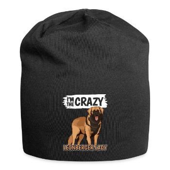 Leonberger I'm The Crazy Leonberger Lady - Jersey Beanie - black - Front