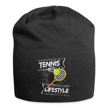 tennis / tennis / joueur de tennis / de tennis / de tennis - Bonnet en jersey - noir - Devant
