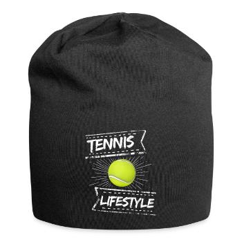tennis / tennis / joueur de tennis / de tennis / de tennis - Bonnet en jersey - noir - Devant